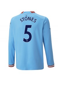 Manchester City John Stones #5 Fotballdrakt Hjemme Klær 2022-23 Lange ermer